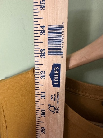 Eileen Fisher Tencel Tunic Sz SP Top Mustard Tan Short Sleeve Side Slit‎ Stretch - Picture 5 of 8